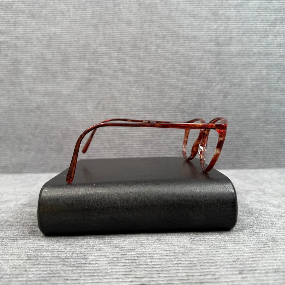 Marchon Nellie Tortoise Y2k Eyeglass Frames Japan 140 Oval Brown Vintage Style